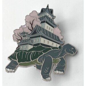 Xuanwu The Black Tortoise Turtle Enamel Pin Castle City Trees Pagoda Animapins